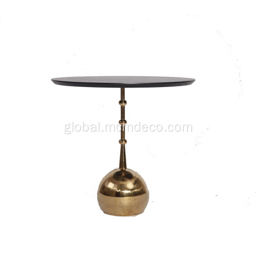 Competitive Price Wood Coffee Table Wood Bauble Coffee Table with Stainless Steel Frame Factory